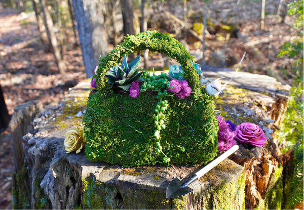 DIY Moss Purse