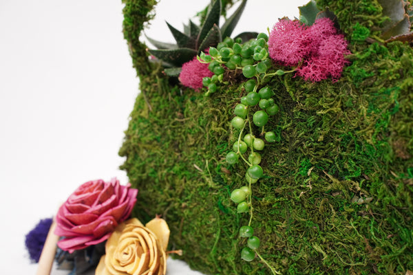 DIY Moss Purse
