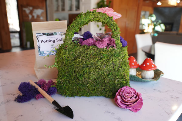 DIY Moss Purse